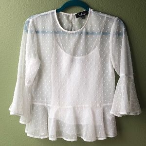 Blouse with tank top